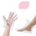 200pcs Paraffin Wax Bath Liners, Toyar Plastic Paraffin Bags for Hand & Foot, Plastic Paraffin Baths Socks and Gloves for Therabath Wax Treatment.