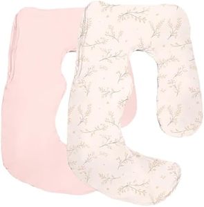 littogoose Maternity Pillow Cover ONLY Compatible with Momcozy Pregnancy Pillow (2 Pack Covers-Pillow NOT Included)