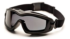 Pyramex Safety V2G-XP Eyewear, Black Strap, Gray Anti-Fog Dual Lens