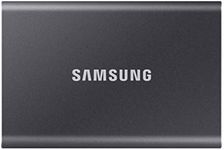 SAMSUNG SSD T7 1TB Portable External SSD, Up to USB 3.2 Gen 2, Reliable Storage for Gaming, Students, Professionals, Grey