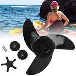 Boat Propellers 1 Set 3 Blades Motor Boat Propellers Electric Engine Outboard Blades for Replacement