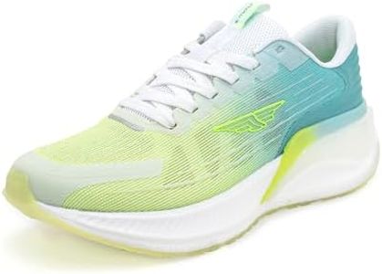 Red Tape Sports Walking Shoes for Men | Soft Cushioned Insole, Slip-Resistance, Dynamic Feet Support, Arch Support & Shock Absorption Neon Blue