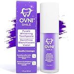 OVNI® SMILE Purple Toothpaste for Teeth Whitening | Purple Whitening Toothpaste | Purple Teeth Whitening Toothpaste | Tooth Stain Removal | Colour Corrector | Toothpaste Whitening | Gentle on Enamel and Gum | for Sensitive Teeth 30 ml