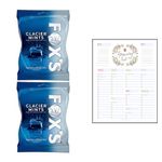 Mints Bundle which Contains Fox's Glacier Mints (200g) - Pack of 2 with Grocery List Card