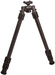 Caldwell Accumax Premium Carbon Fiber Pic Rail Bipod 13" - 30" with Twist Lock Quick-Deployment Legs for Mounting on Long Gun Rifle for Tactical Shooting Range and Sport