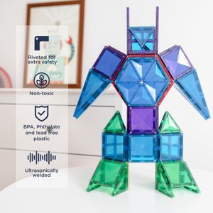 Connetix Rainbow Mega Pack Magnetic Tiles – 212 Piece Set