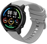 kwmobile Strap Compatible with Xiaomi Mi Watch Color Sport / S1 Active Strap - TPU Silicone Band with Carbon Pattern - Grey