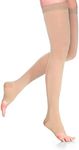 SIGVARIS Women's ACCESS 970 Open-Toe Thigh High Medical Compression 20-30mmHg