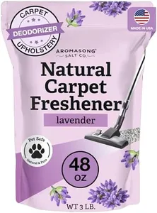 Aromasong Carpet Deodorizer Powder- 100% Natural Lavender Carpet Freshener - Safe For Pets - Upholstery Deodorizer - Effective Pet Odor Eliminator For Strong Odor & Pet Urine - 3 Lb.