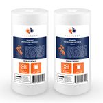 Aquaboon 2-Pack of 1 Micron 10" Sediment Water Filter Replacement Cartridge | Whole House Sediment Filtration | Compatible with W15-PR, HD-950, WFHD13001B, GXWH35F, GXWH30C, HF45-10BLBK10PR