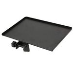 BROLAVIYA Microphone Stand Shelf Adjustable Metal Tray Holder, Compatible with Most Microphone Stands and Music Tripod Stands, Size 7.9” X 5.7” inch