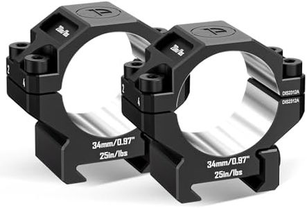 DISCOVERYOPT 34mm Scope Rings, Precision Lapped Picatinny Scope Rings, Low Profile 34mm Diameter Scope Mount for Picatinny Rail…