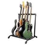 Gator Frameworks Rok-It Multi Guitar Stand Rack with Folding Design; Holds up to 5 Electric or Acoustic Guitars (RI-GTR-RACK5)