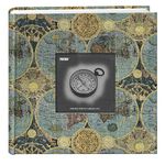 Pioneer Photo Albums DA-200MAP/G 200-Pocket Photo Album with Printed Travel Design Cover, Globes, 4 x 6 Inch