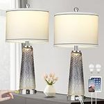 Glass Table Lamp Set of 2, 26" Mode