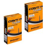 Continental Race 28 700 x 25-32c Road Bike Inner Tubes - 42mm Presta Valve (Pair) - with FREE Ano Adapters