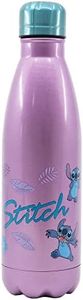 STOR Bouteille thermo décorée de caractère de point rose, en acier inoxydable et une capacité de 780 ml.