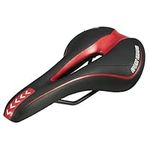 BigTron Bicycle Seat Comfortable MTB Saddle Cycling Seat Cushion Offroad Bike Seat(Black+Red)