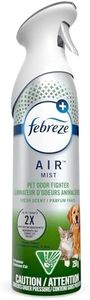 Febreze AIR Pet Odor Defense Air Freshener Spray, Fresh Scent (1 Count, 250 g)