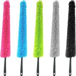 Smith’s® Premium Microfibre Radiator Cleaning Brush | Blue | Extra-Long Reach (80cm) | Slim, Strong & Flexible Duster | Washable | Multi-Purpose - Cabinets, Skirting Boards, & More!