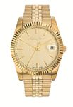 Mathey-Tissot Stainless Steel Analog Gold Dial Men Watch-H810Pdi, Gold Band