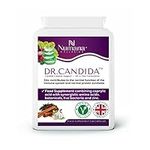 DR.Candida Candida Cleanse Support | 60 Vegan Capsules | Formulated for Women | Live Bacterial Cultures for Balanced Gut & Intimate Flora | All-in-One Formulation