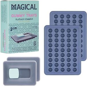 Magical Butter Machine 2ML Silicone Non-Stick Gummy Trays - Perfect for Making Hard Candy, Chocolate, DIY Gelatin Durable and Easy to Clean.