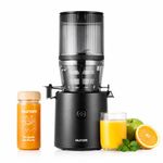 Hurom H320 Slow Juicer, Matte Black | Ultra Low Pulp | Hands-Free | Hopper Fits Whole Produce | Ultra Quiet Motor | BPA Free | Easy Assembly | Cold Press Masticating Juicer, 15 Years Warranty