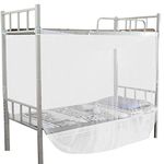 Wifehelper Mosquito Net, 4 Corner Post Bed Canopy Mosquito Net for Student Dormitory White Mosquito Netting Twin Full Queen Size Netting(Twin)