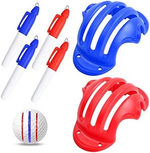 Herramienta de alineación para Golf (2 Unidades), 4 Piezas Marcador Bolas de Golf y Pelota de Golf Rotulador, Pelota de Golf Clip Herramienta de Alineación