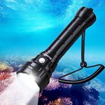 Wurkkos DL70 Dive Light Scuba Diving - 13000lm Super Bright Dive Flashlight 150m IPX8 Waterproof Torch LED Submarine Flashlight - Underwater Flashlight for Diving 4 Mode for Underwater Activity