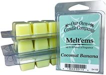 Our Own Candle Company Premium Wax Melt, Coconut Banana, 6 Cubes, 2.4 oz (4 Pack)