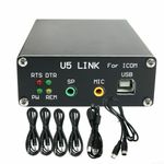 U5 Link for ICOM Radio Connector with Power Interface, Supporting PTT Input and PTT Output Control(8-8 Pins)