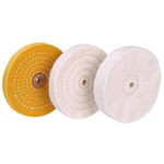 6 inch Buffing Polishing wheel 1/2 Inch Arbor Hole for Bench Grinder Buffer Tool Coarse Medium Soft 3pcs