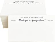 RXBC2011 You are the Heart of my business Cards Client Appreciation Card Thank you for your purchase Package Insert for online business Pack of 100 White