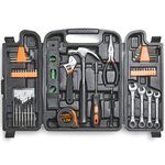 VonHaus Household Tool Kit - 53pc Tool Kit for Beginners - Includes Precision Screwdrivers, Claw Hammer, Pliers, Hex Keys, 20 Bits & More - Home Tool Kit with Hand Tools in Carry Case