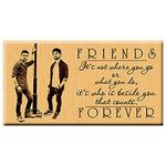 Incredible Gifts India Best Friend Forever Personalized Wooden Plaque For Best Friend (7x4 inches, Brown)