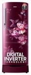 Samsung 183 L, 5 Star, Digital Inverter, Direct-Cool Single Door Refrigerator (RR20D2825HN/NL, Himalaya Poppy Red, Base Stand Drawer)