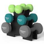 PROIRON Weights Dumbbell Set for Women with Rack, 20kg Dumbellsweights Set (2kg 3kg 5kg in Pair), Neoprene Hand Weights Set for Body Toning, Cardio, Strength Training Home Gym