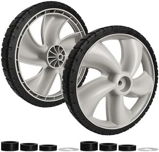 Replacement 490-324-0002 Rear Wheels for Craftsman Lawn Mower - 12-Inch Mower Wheels Tires Compatible with Poulan, Brute, Hon da, Hu sqvarna, Yard Machines Walk Behind Mowers, 2 Pack