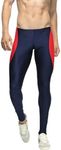 BreakEgg Men's CompressionLeggings Mens Sports Workout Running Tights Pants Cool Dry Active Yoga Leggings Pants, Tw-60612-darkblue, Medium