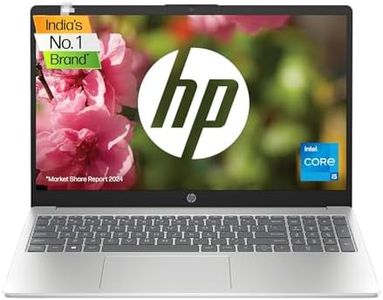 HP Laptop 15, 13th Gen Intel Core i5-1335U, 15.6-inch (39.6 cm), FHD, 8GB DDR4, 512GB SSD, Intel Iris Xe graphics, FHD camera w/privacy shutter (Win 11, MSO 2021, Silver, 1.59 kg), fd0011TU