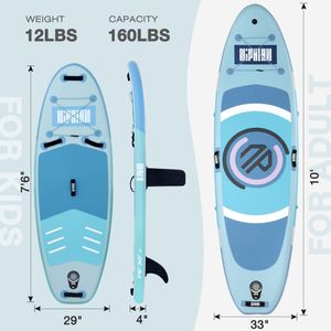 Niphean Inflatable Paddle Board 320cm – SUP for Adults, 200kg Capacity, Seat & Accessories