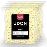 Udon Noodles (800g Total 4PK) Packed in Canada | Instant Japanese Style Noodles, Ideal for Traditional Noodle, Stir-fry, Soup, Broth (Pack of 4) | By Tasjin