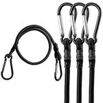 HORUSDY 4-Piece Bungee Cords with C