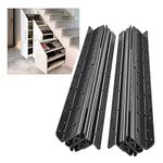 AOLISHENG Bottom Mount Heavy Duty Drawer Runners Under Stairs 400-900mm 120kg Load Capacity Black Full Extension Ball Bearing Hidden Drawer Slides Rails, 1 Pair