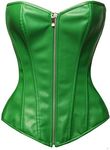 bslingerie® Womens Faux Leather Zip