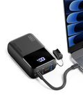 INIU 100W 25000mAh Portable Charger for Laptop & Phone, Mini Power Bank with PD QC Fast Charging (USB-C in/Out) - High Capacity Electronics Battery Pack for iPad, Samsung, Travel, Camping, Hiking