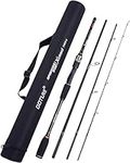 Goture 7'6" Travel Fishing Rods, 4 Pcs Saltwater Fishing Rod, Telescopic Fishing Rod, Portable Spinning Fishing Rods, Travel Spinning Fishing Rod, Carp Fishing Rod for Trout Bass Fishing, UL/M