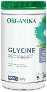 Organika Glycine Powder - Proteinogenic Amino Acid - Aids Protein Synthesis, Collagen Formation, Joint and Muscle Health, Calming Effect - 450g